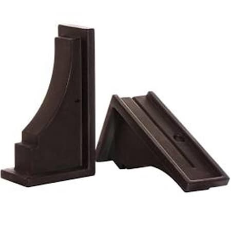 Lawnitator Fairfield Decorative Brackets, Espresso, 2PK LA2621803
